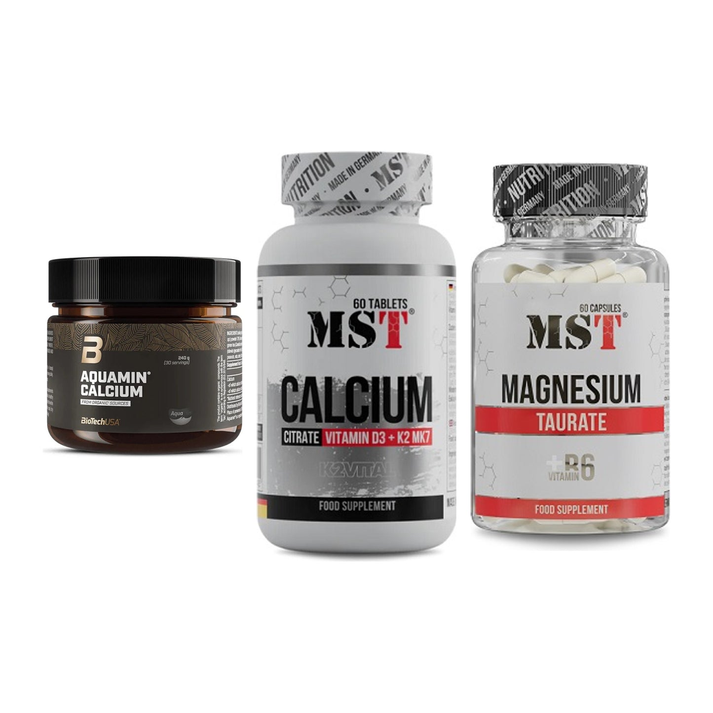 Calcium, Vitamin D & Magnesium: BioTech Aquamin Calcium + 2 weitere – alle enthaltenen Artikel