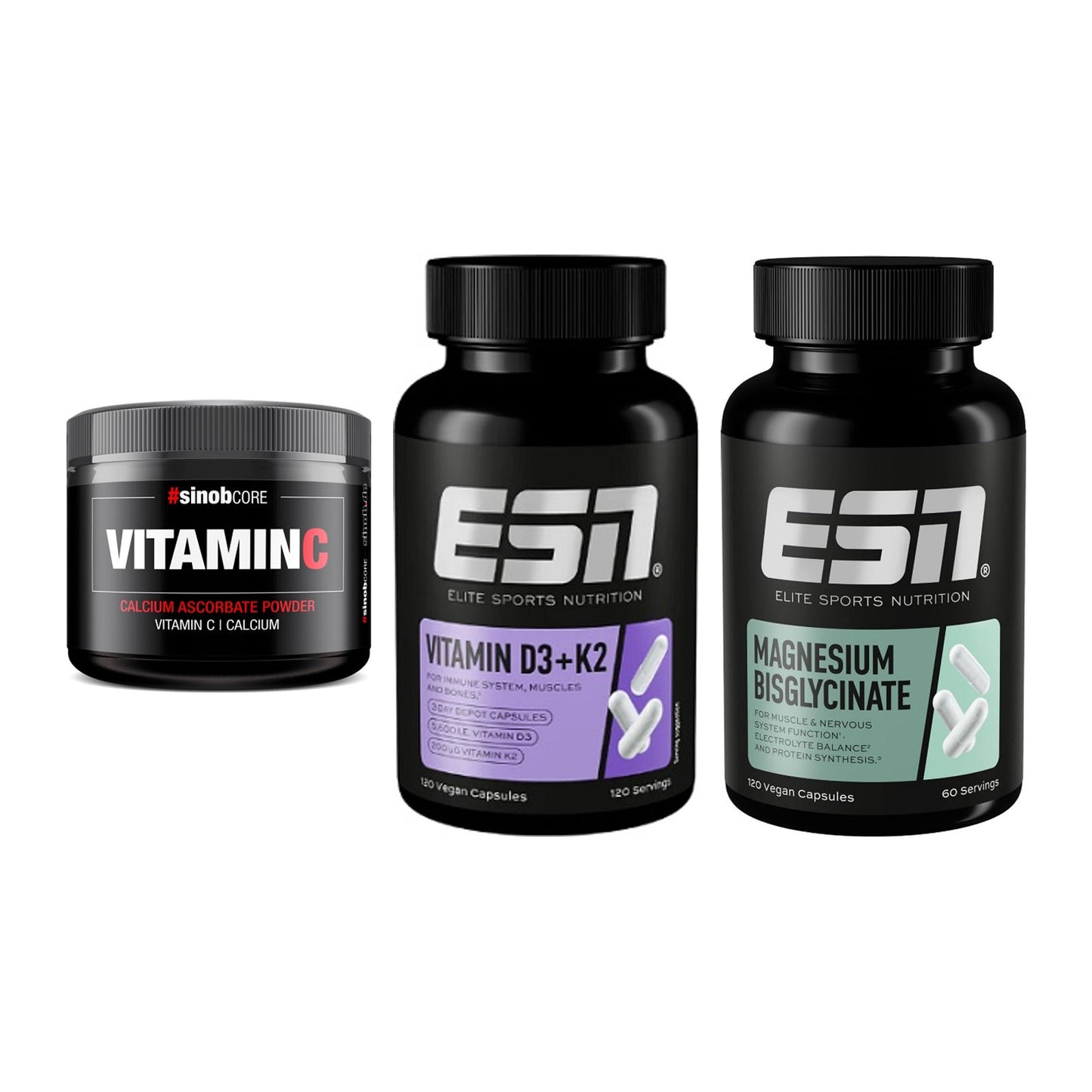 Calcium, Vitamin D & Magnesium: Sinob Vitamin C Calcium + 2 weitere – alle enthaltenen Artikel