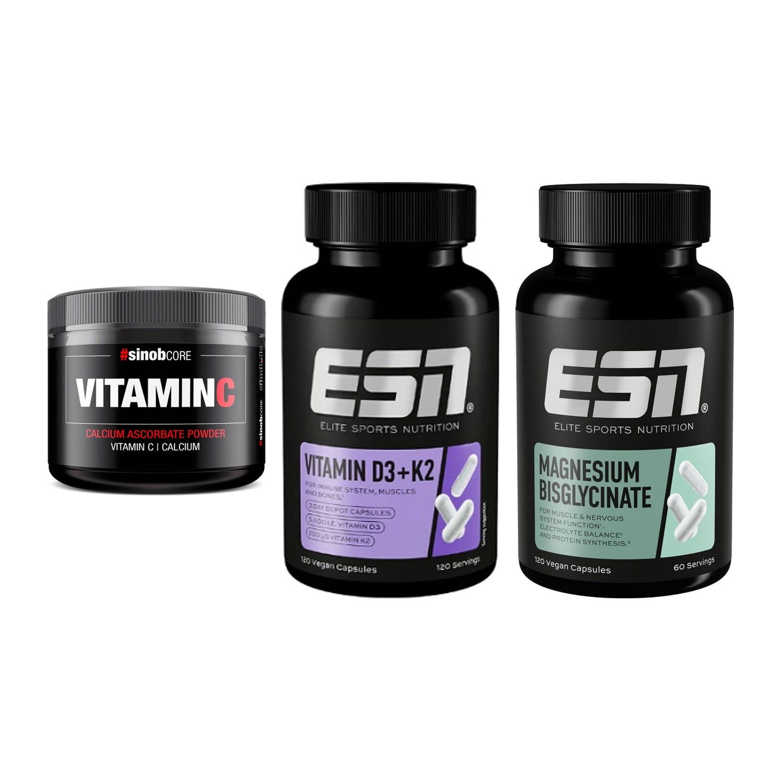 Calcium, Vitamin D & Magnesium: Sinob Vitamin C Calcium + 2 weitere – alle enthaltenen Artikel