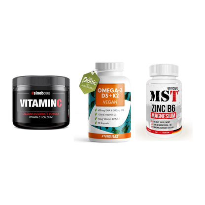 Calcium, Vitamin D & Magnesium: Sinob Vitamin C Calcium + 2 weitere – alle enthaltenen Artikel