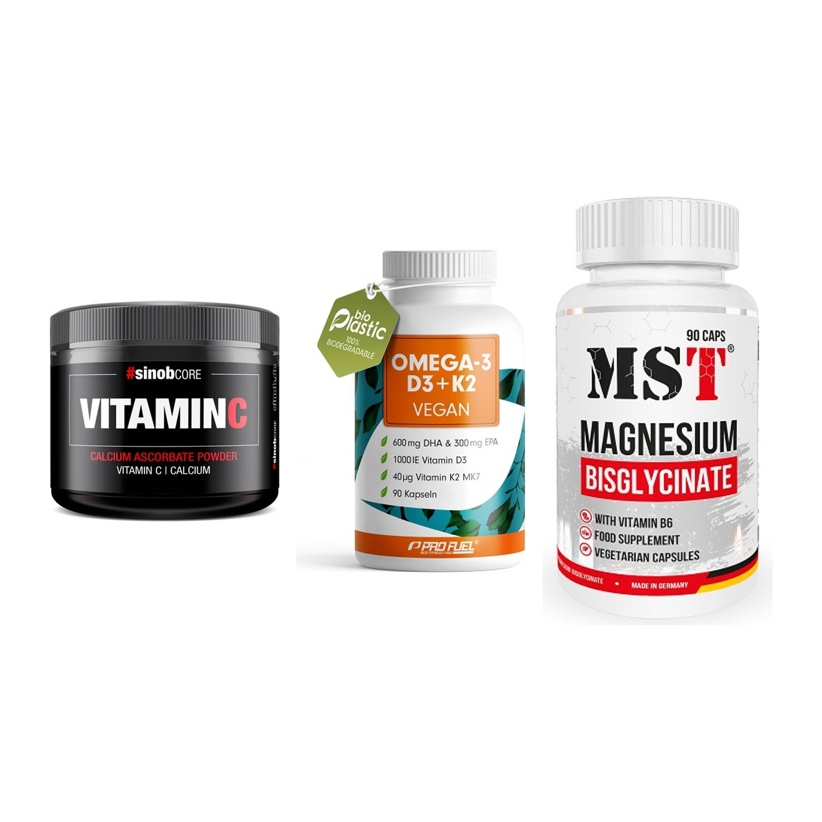 Calcium, Vitamin D & Magnesium: Sinob Vitamin C Calcium + 2 weitere – alle enthaltenen Artikel