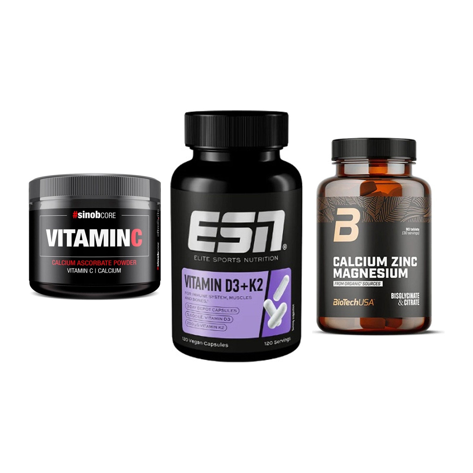 Calcium, Vitamin D & Magnesium: Sinob Vitamin C Calcium + 2 weitere – alle enthaltenen Artikel
