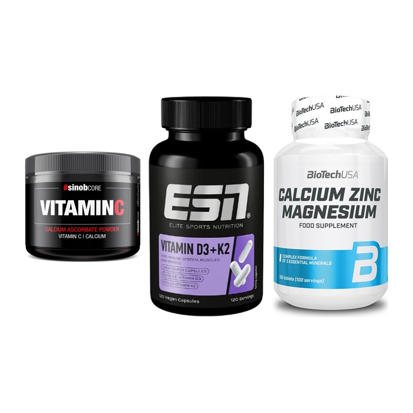 Calcium, Vitamin D & Magnesium: Sinob Vitamin C Calcium + 2 weitere – alle enthaltenen Artikel