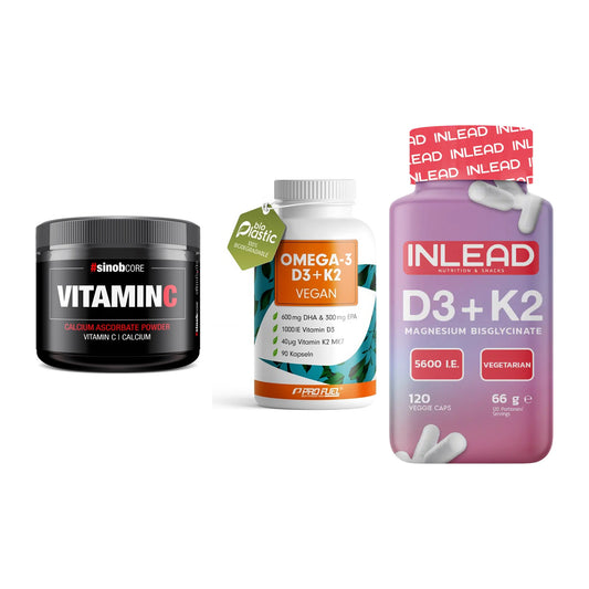 Calcium, Vitamin D & Magnesium: Sinob Vitamin C Calcium + 2 weitere – alle enthaltenen Artikel