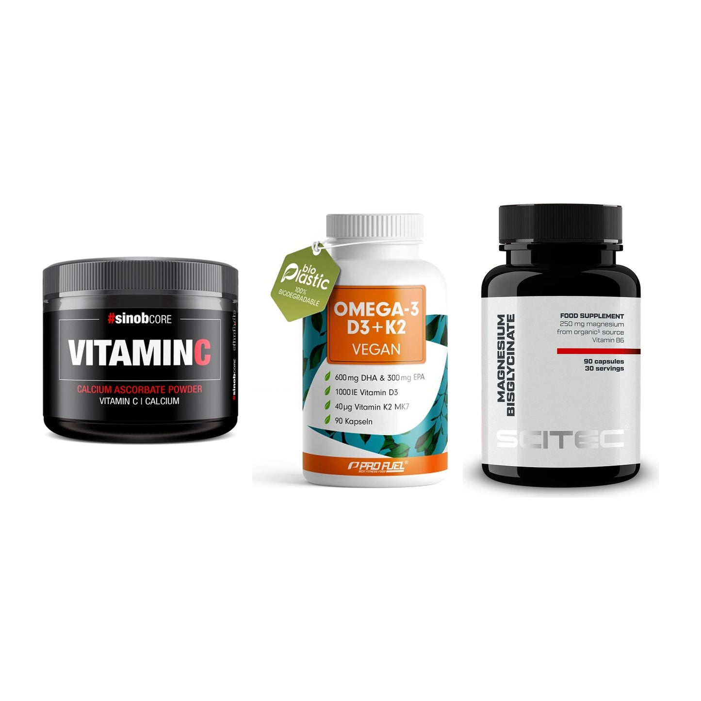 Calcium, Vitamin D & Magnesium: Sinob Vitamin C Calcium + 2 weitere – alle enthaltenen Artikel