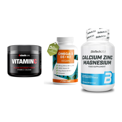 Calcium, Vitamin D & Magnesium: Sinob Vitamin C Calcium + 2 weitere – alle enthaltenen Artikel