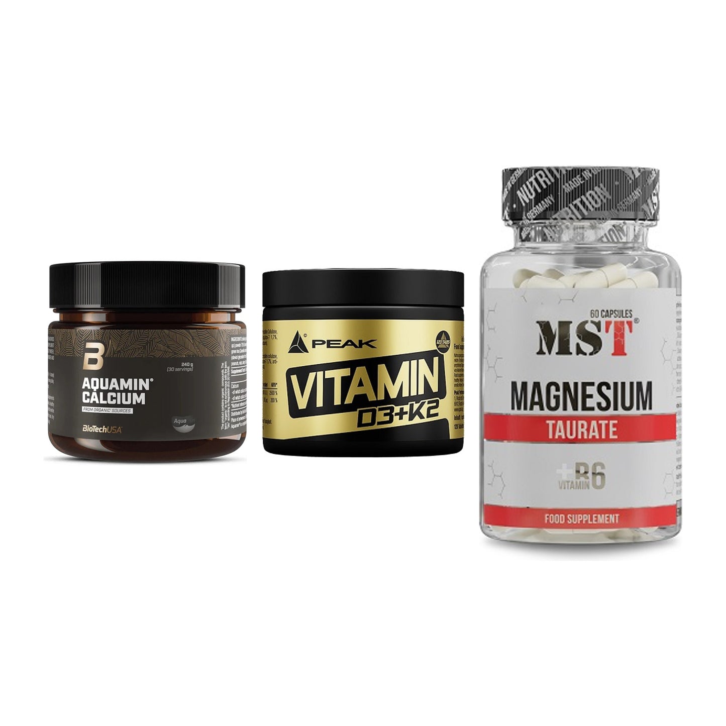 Calcium, Vitamin D & Magnesium: BioTech Aquamin Calcium + 2 weitere – alle enthaltenen Artikel