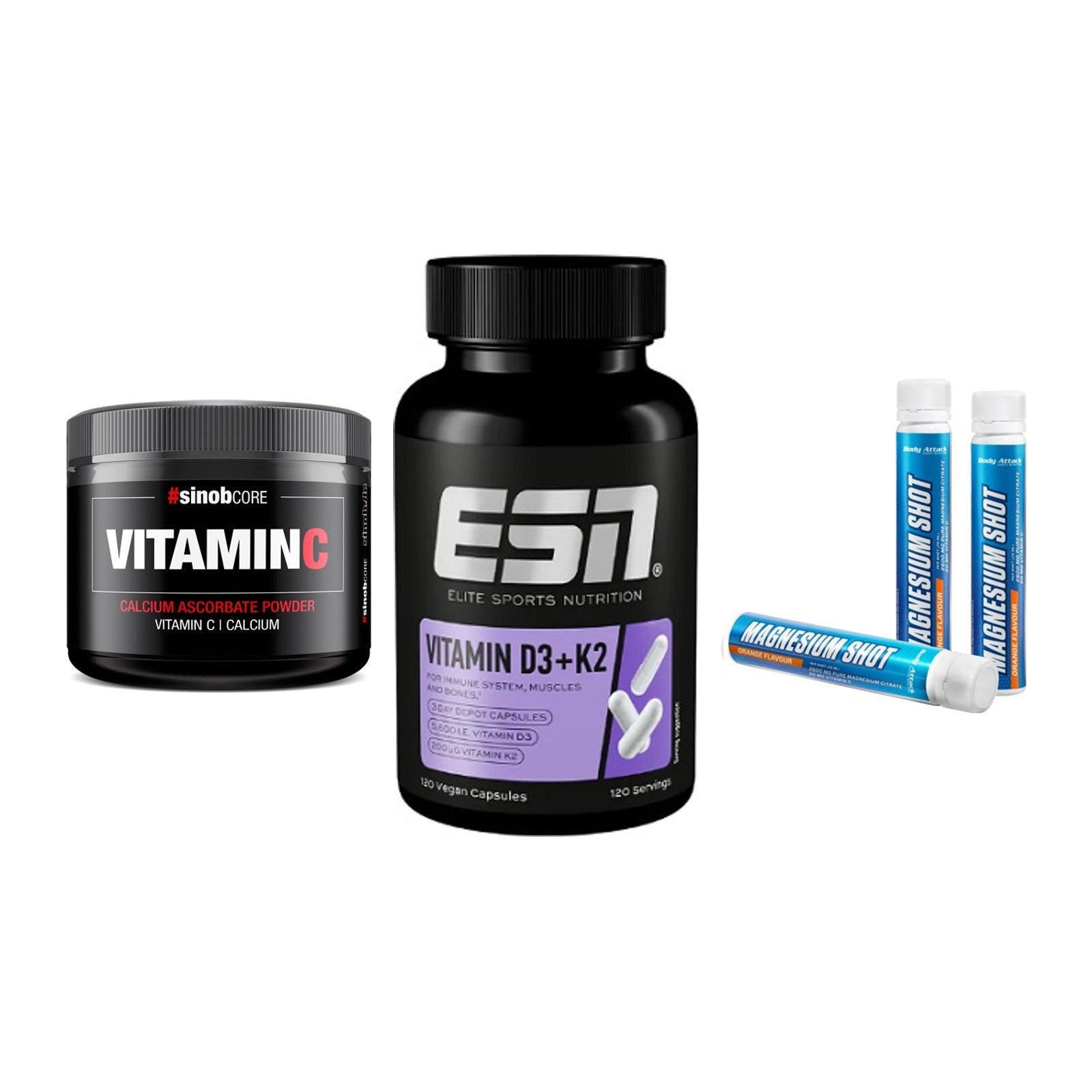 Calcium, Vitamin D & Magnesium: Sinob Vitamin C Calcium + 2 weitere – alle enthaltenen Artikel