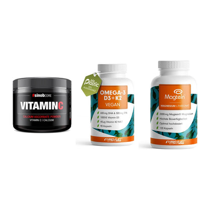 Calcium, Vitamin D & Magnesium: Sinob Vitamin C Calcium + 2 weitere – alle enthaltenen Artikel