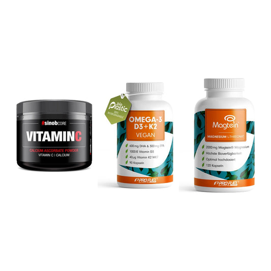 Calcium, Vitamin D & Magnesium: Sinob Vitamin C Calcium + 2 weitere – alle enthaltenen Artikel