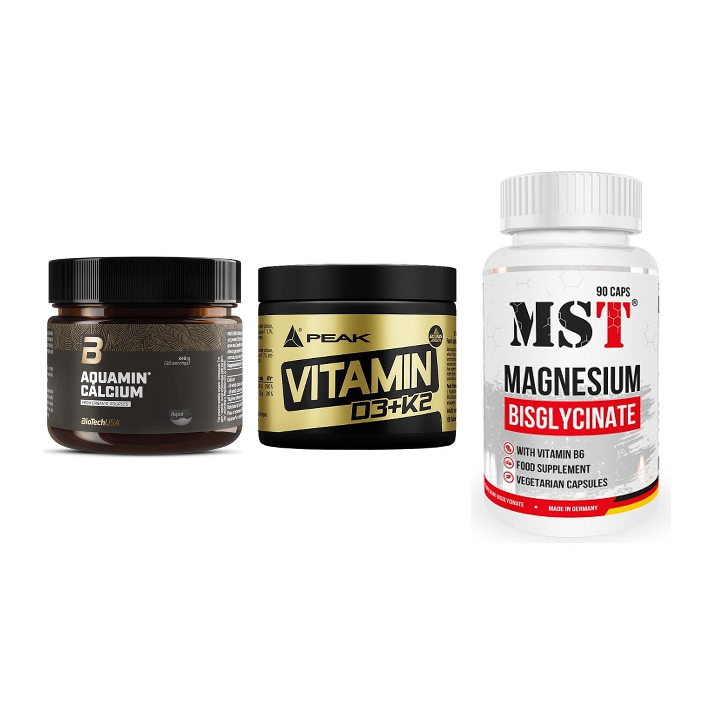 Calcium, Vitamin D & Magnesium: BioTech Aquamin Calcium + 2 weitere – alle enthaltenen Artikel