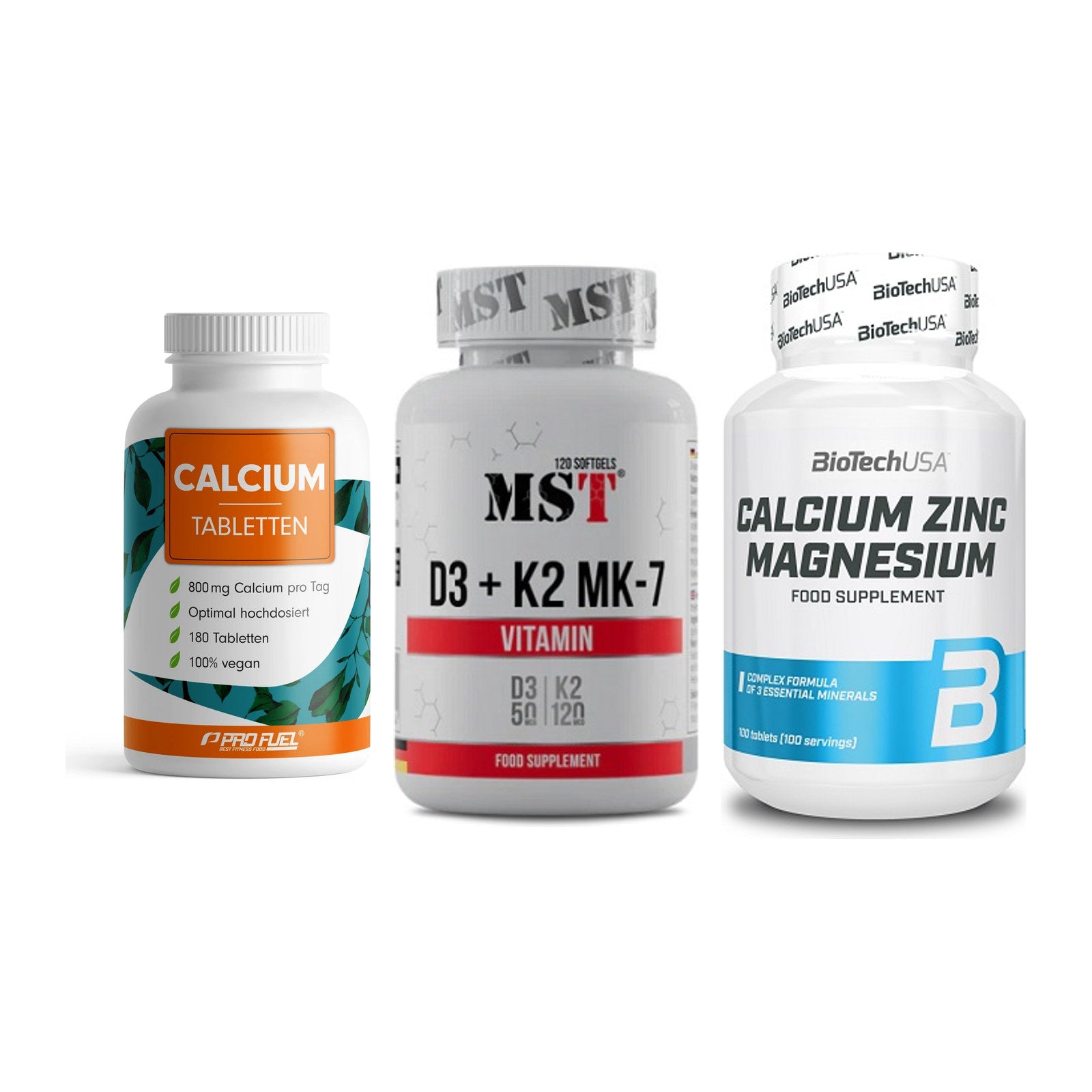 Calcium, Vitamin D & Magnesium: ProFuel Calcium + 2 weitere – alle enthaltenen Artikel