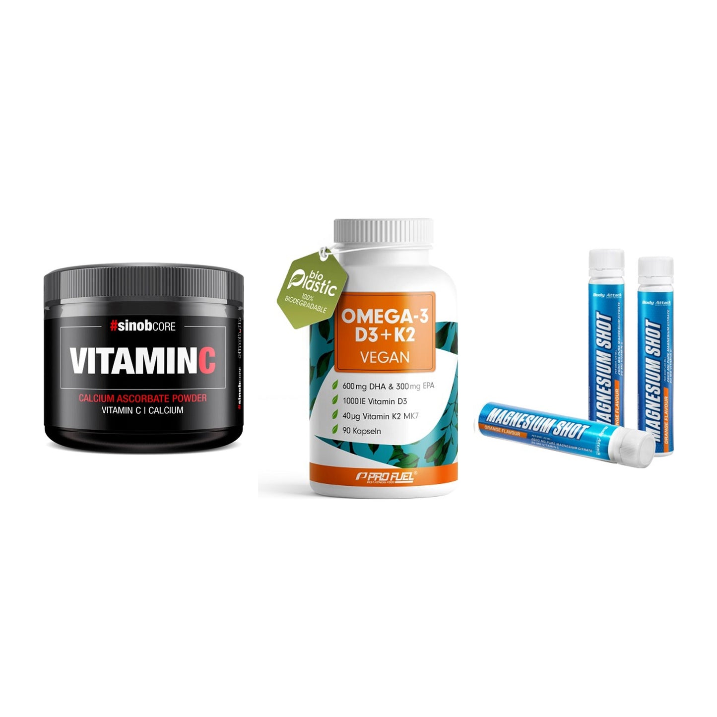 Calcium, Vitamin D & Magnesium: Sinob Vitamin C Calcium + 2 weitere – alle enthaltenen Artikel