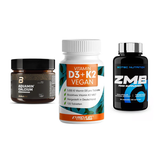 Calcium, Vitamin D & Magnesium: BioTech Aquamin Calcium + 2 weitere – alle enthaltenen Artikel