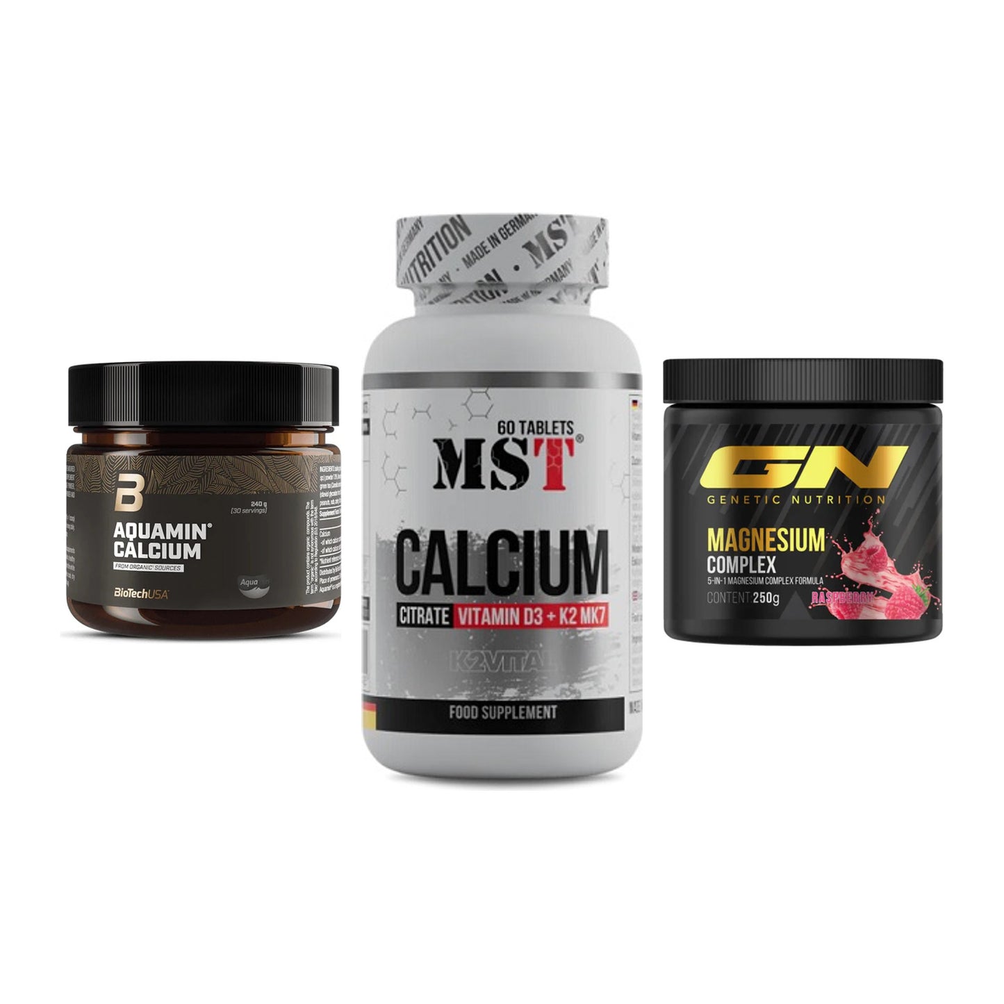 Calcium, Vitamin D & Magnesium: BioTech Aquamin Calcium + 2 weitere – alle enthaltenen Artikel