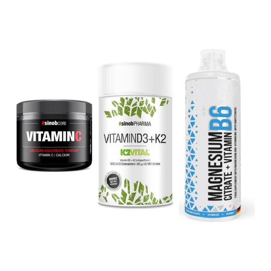 Calcium, Vitamin D & Magnesium: Sinob Vitamin C Calcium + 2 weitere – alle enthaltenen Artikel
