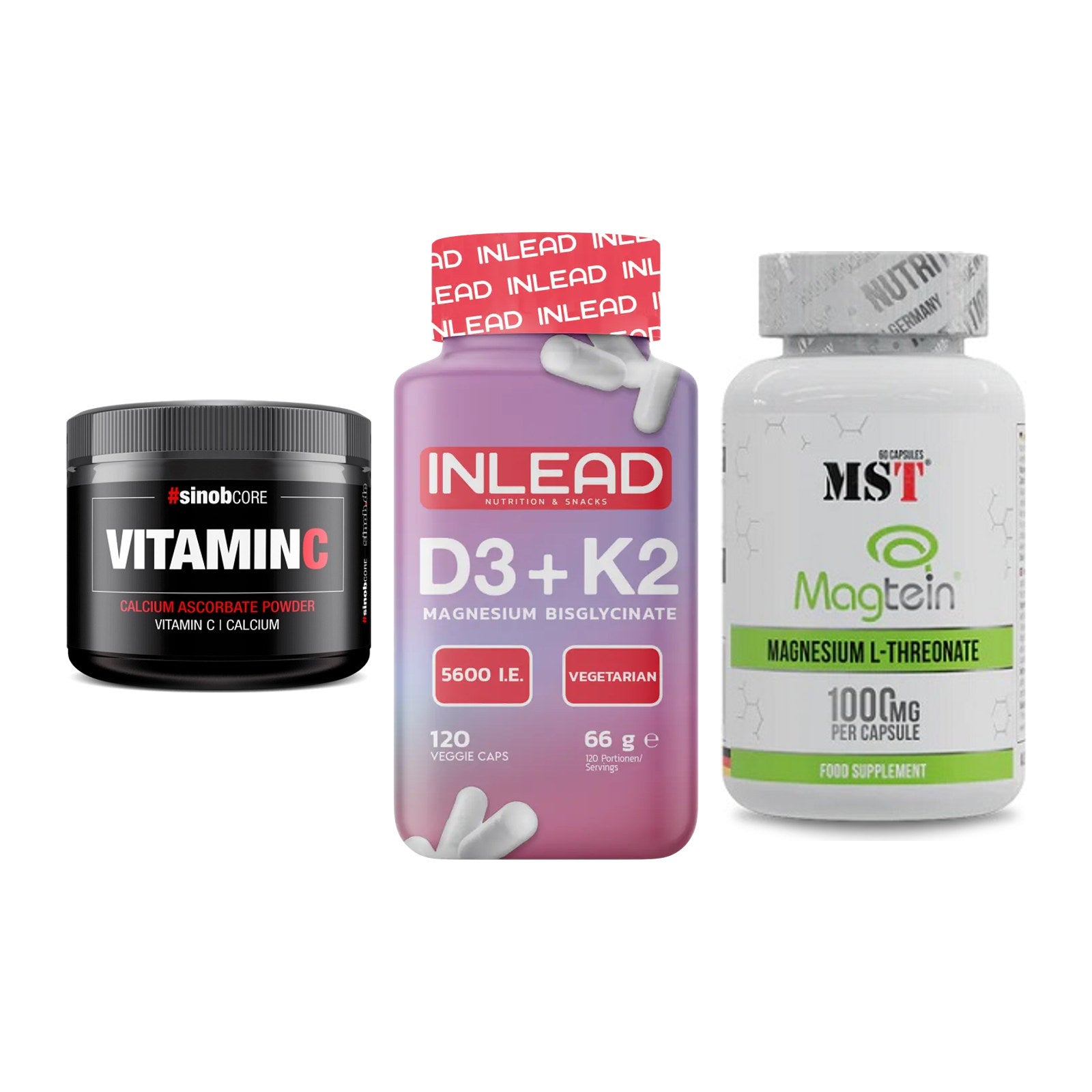 Calcium, Vitamin D & Magnesium: Sinob Vitamin C Calcium + 2 weitere – alle enthaltenen Artikel