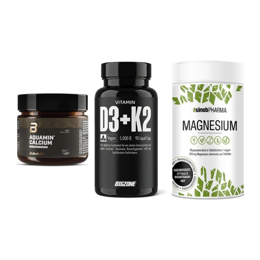 Calcium, Vitamin D & Magnesium: BioTech Aquamin Calcium + 2 weitere – alle enthaltenen Artikel