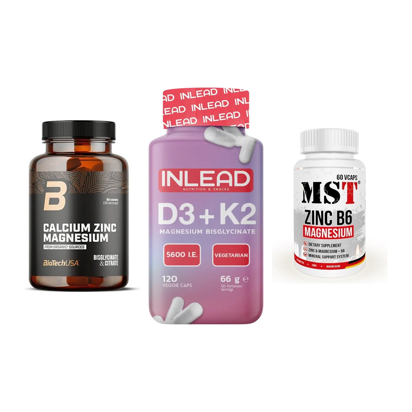 Calcium, Vitamin D & Magnesium: BioTech Calcium Zinc + 2 weitere – alle enthaltenen Artikel