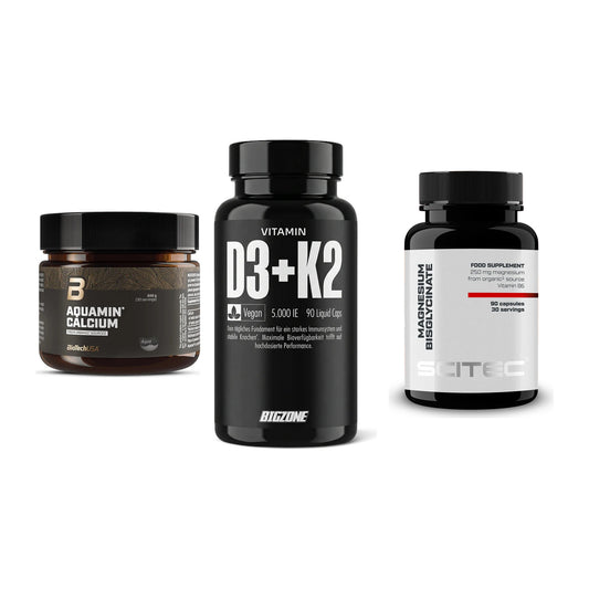 Calcium, Vitamin D & Magnesium: BioTech Aquamin Calcium + 2 weitere – alle enthaltenen Artikel