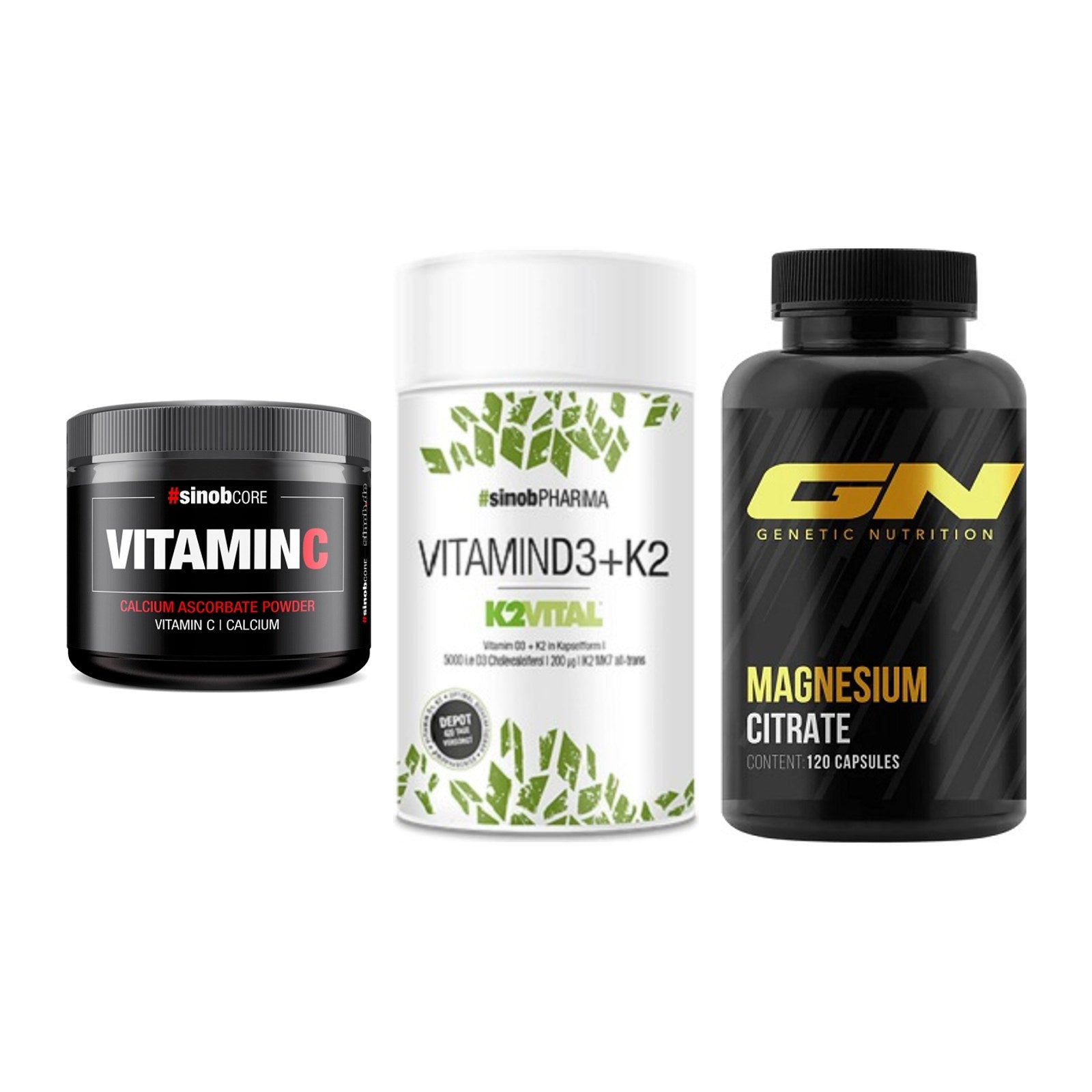 Calcium, Vitamin D & Magnesium: Sinob Vitamin C Calcium + 2 weitere – alle enthaltenen Artikel