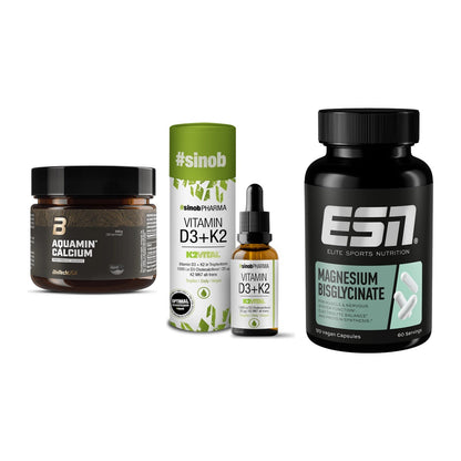 Calcium, Vitamin D & Magnesium: BioTech Aquamin Calcium + 2 weitere – alle enthaltenen Artikel