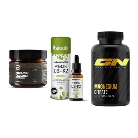 Calcium, Vitamin D & Magnesium: BioTech Aquamin Calcium + 2 weitere – alle enthaltenen Artikel