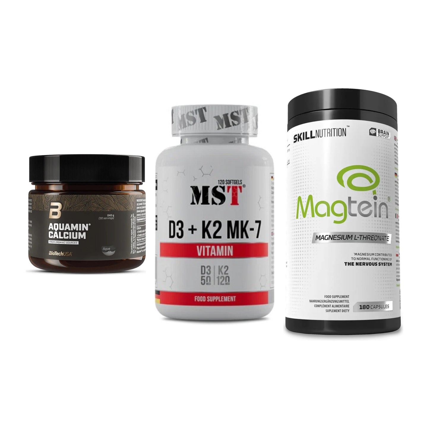 Calcium, Vitamin D & Magnesium: BioTech Aquamin Calcium + 2 weitere – alle enthaltenen Artikel