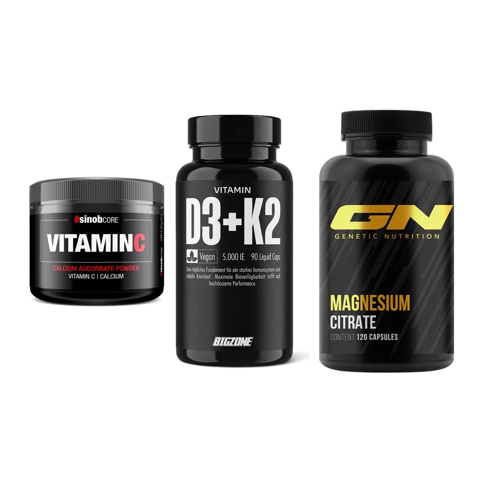 Calcium, Vitamin D & Magnesium: Sinob Vitamin C Calcium + 2 weitere – alle enthaltenen Artikel