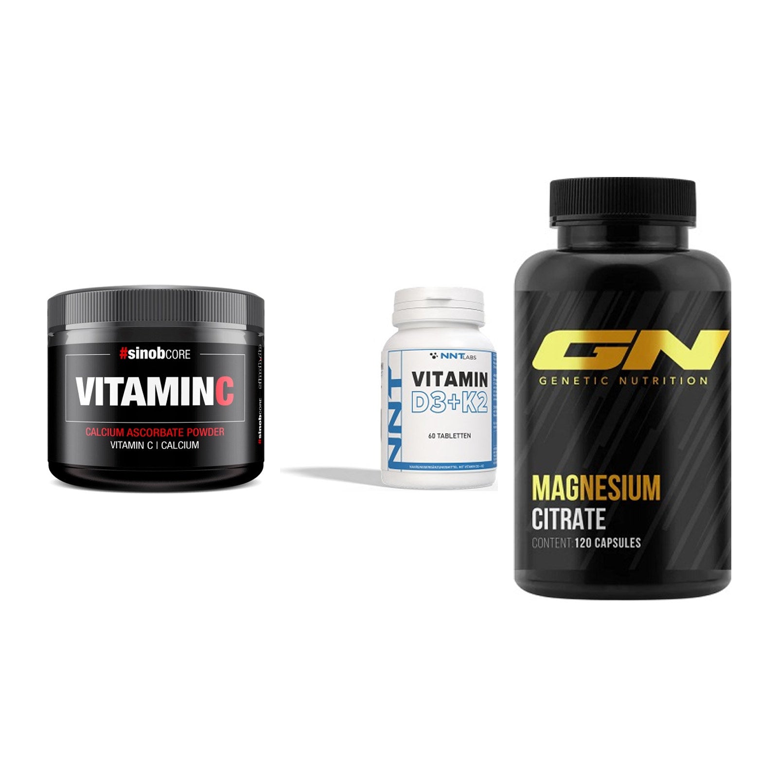 Calcium, Vitamin D & Magnesium: Sinob Vitamin C Calcium + 2 weitere – alle enthaltenen Artikel
