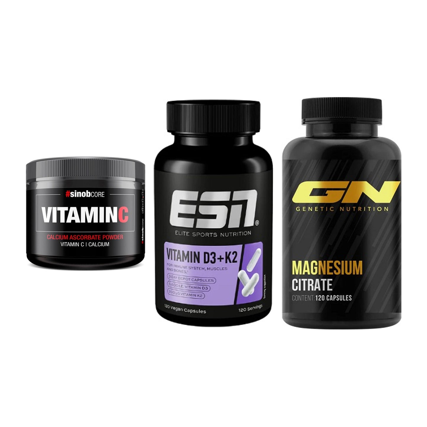 Calcium, Vitamin D & Magnesium: Sinob Vitamin C Calcium + 2 weitere – alle enthaltenen Artikel