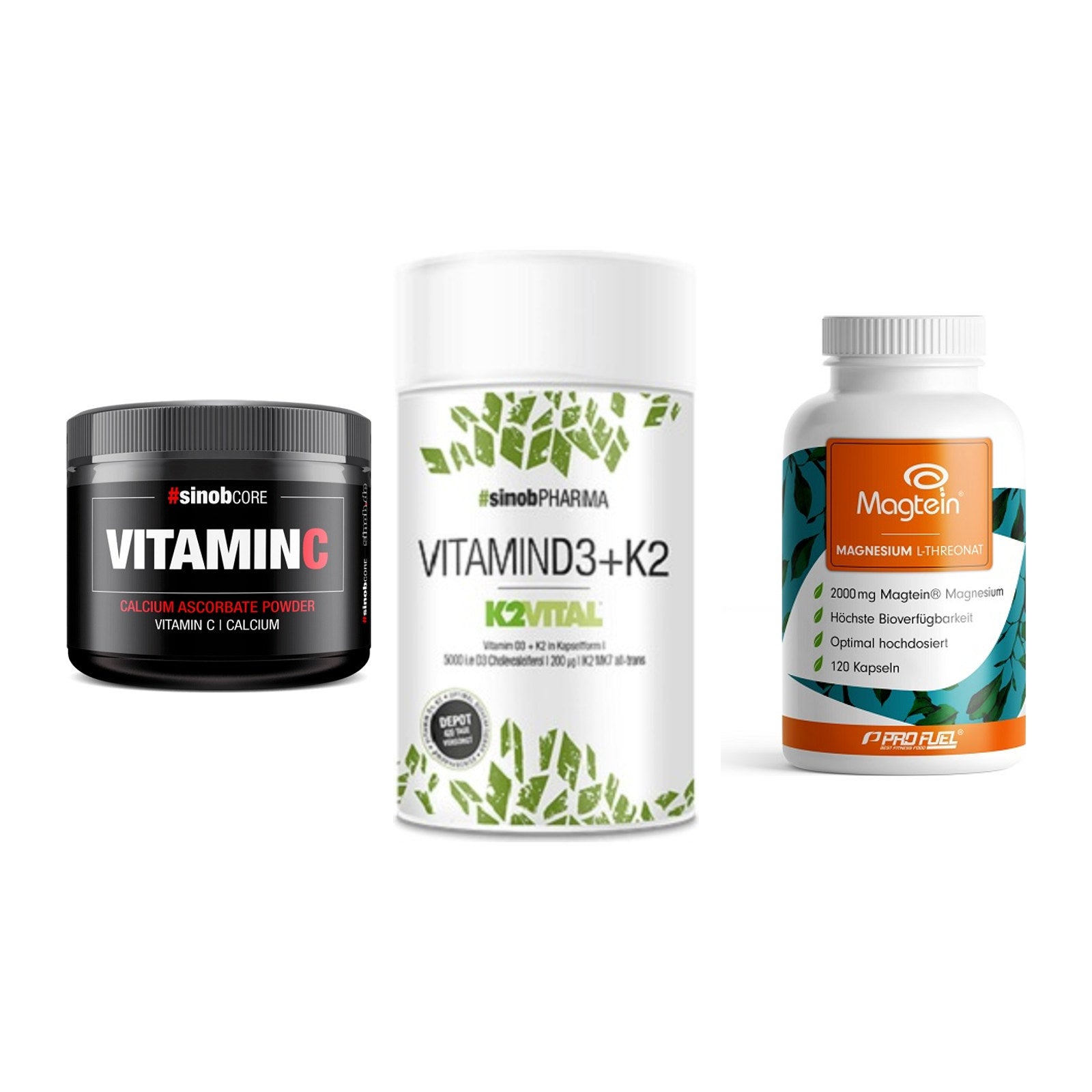 Calcium, Vitamin D & Magnesium: Sinob Vitamin C Calcium + 2 weitere – alle enthaltenen Artikel