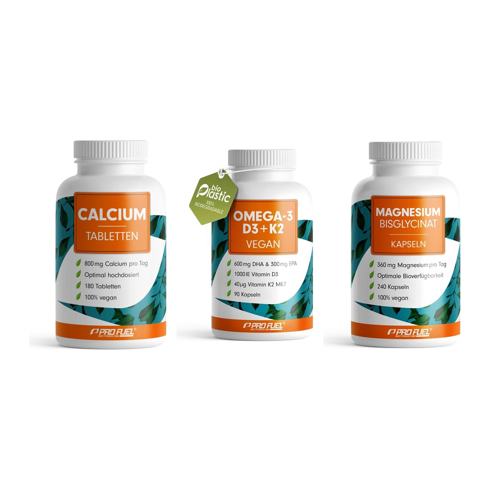 Calcium, Vitamin D & Magnesium: ProFuel Calcium + 2 weitere – alle enthaltenen Artikel