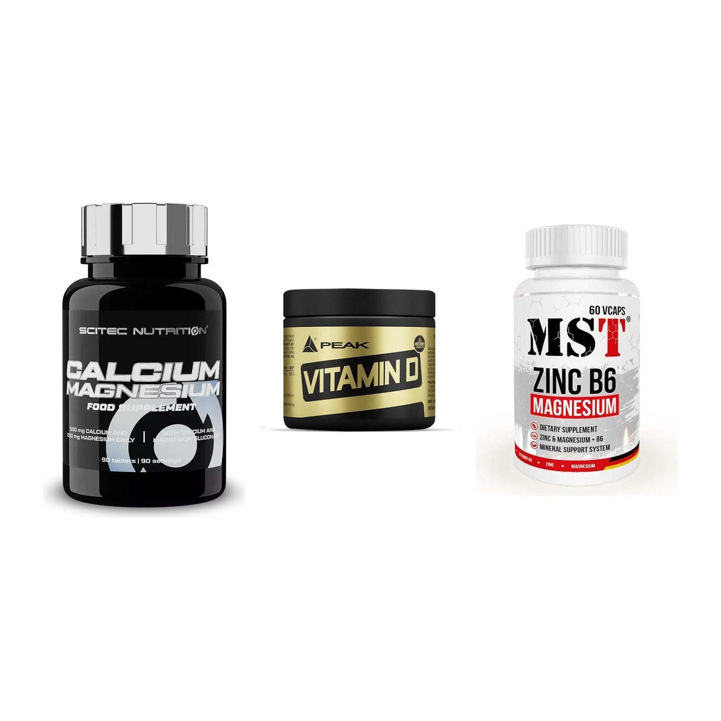 Calcium, Vitamin D & Magnesium: Scitec Calcium Magnesium + 2 weitere – alle enthaltenen Artikel