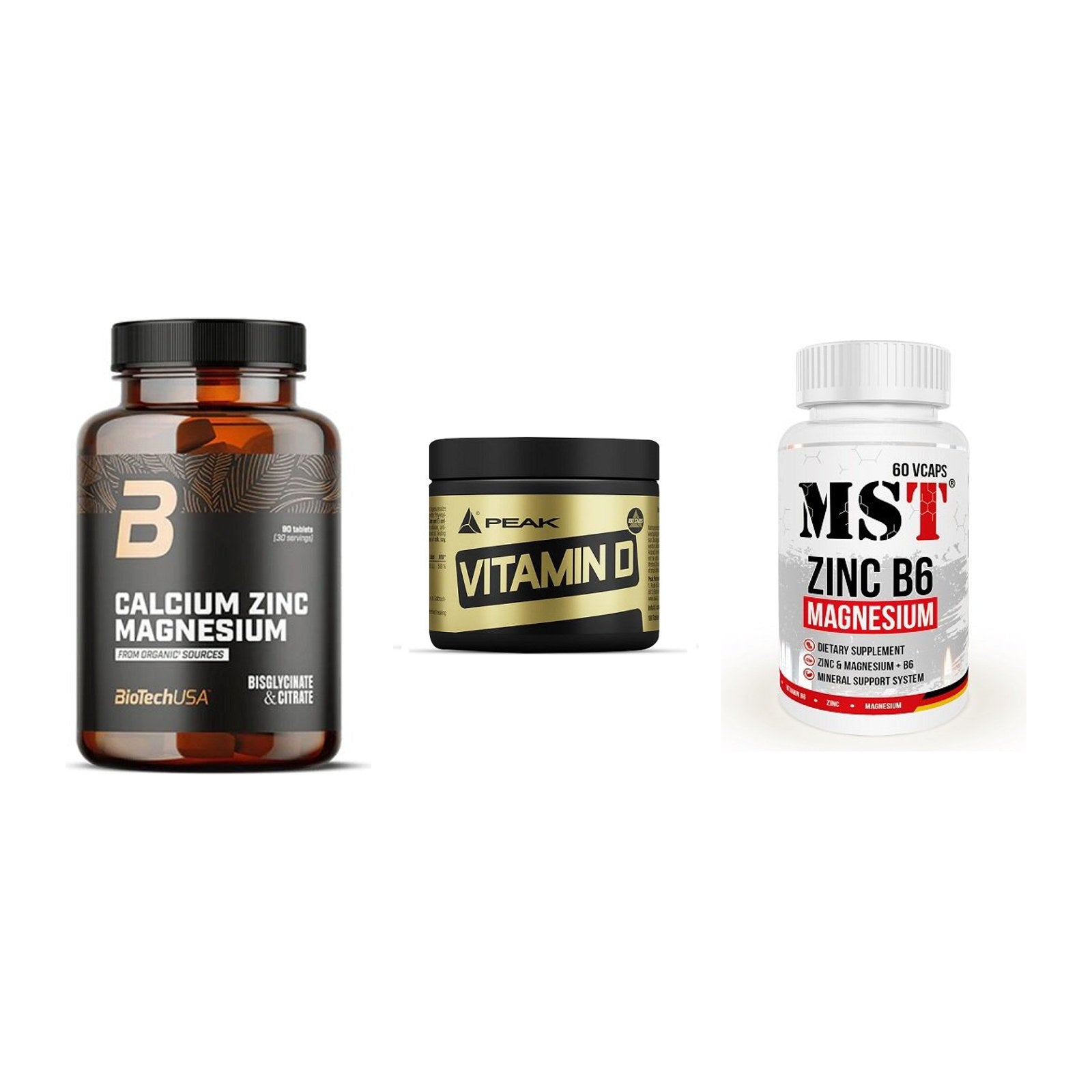Calcium, Vitamin D & Magnesium: BioTech Calcium Zinc + 2 weitere – alle enthaltenen Artikel