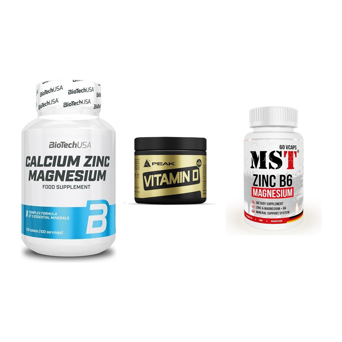 Calcium, Vitamin D & Magnesium: BioTech Calcium Zinc + 2 weitere – alle enthaltenen Artikel