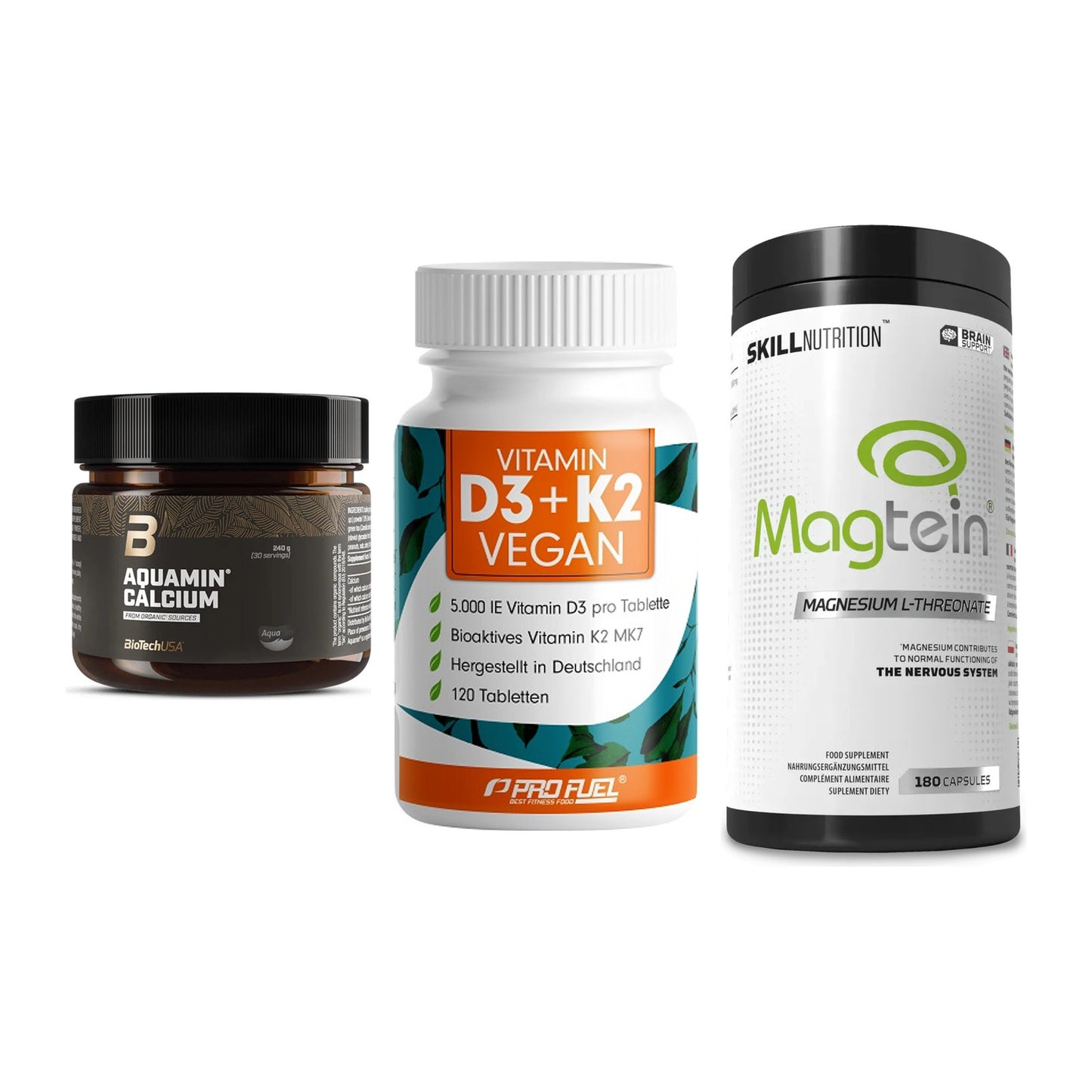 Calcium, Vitamin D & Magnesium: BioTech Aquamin Calcium + 2 weitere – alle enthaltenen Artikel