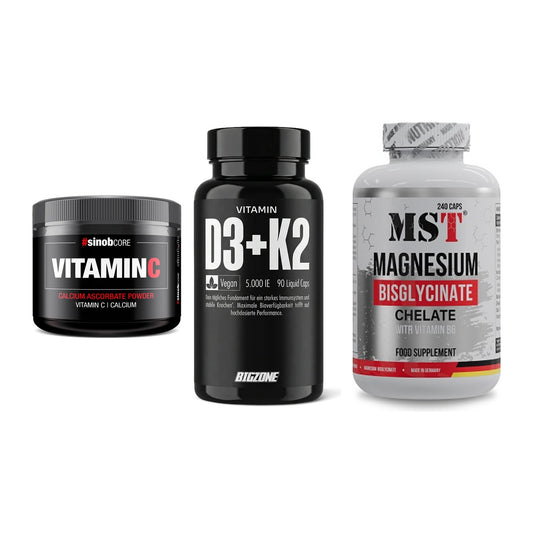 Calcium, Vitamin D & Magnesium: Sinob Vitamin C Calcium + 2 weitere – alle enthaltenen Artikel