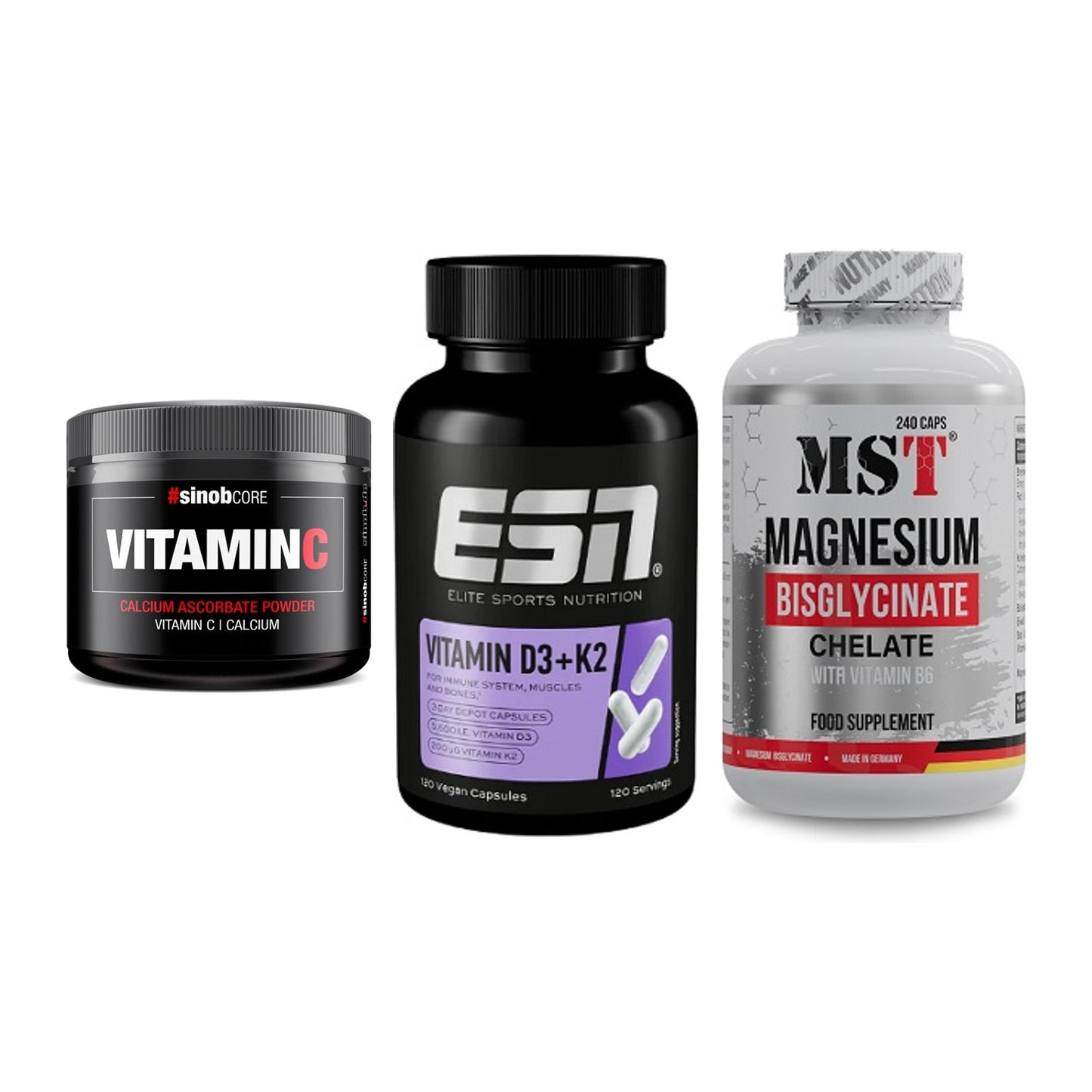 Calcium, Vitamin D & Magnesium: Sinob Vitamin C Calcium + 2 weitere – alle enthaltenen Artikel