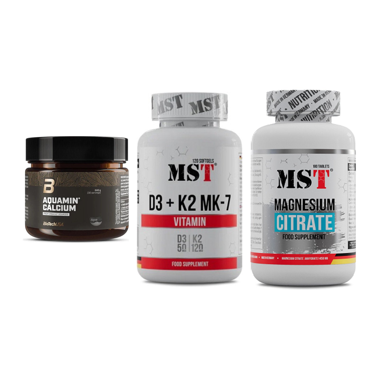 Calcium, Vitamin D & Magnesium: BioTech Aquamin Calcium + 2 weitere – alle enthaltenen Artikel