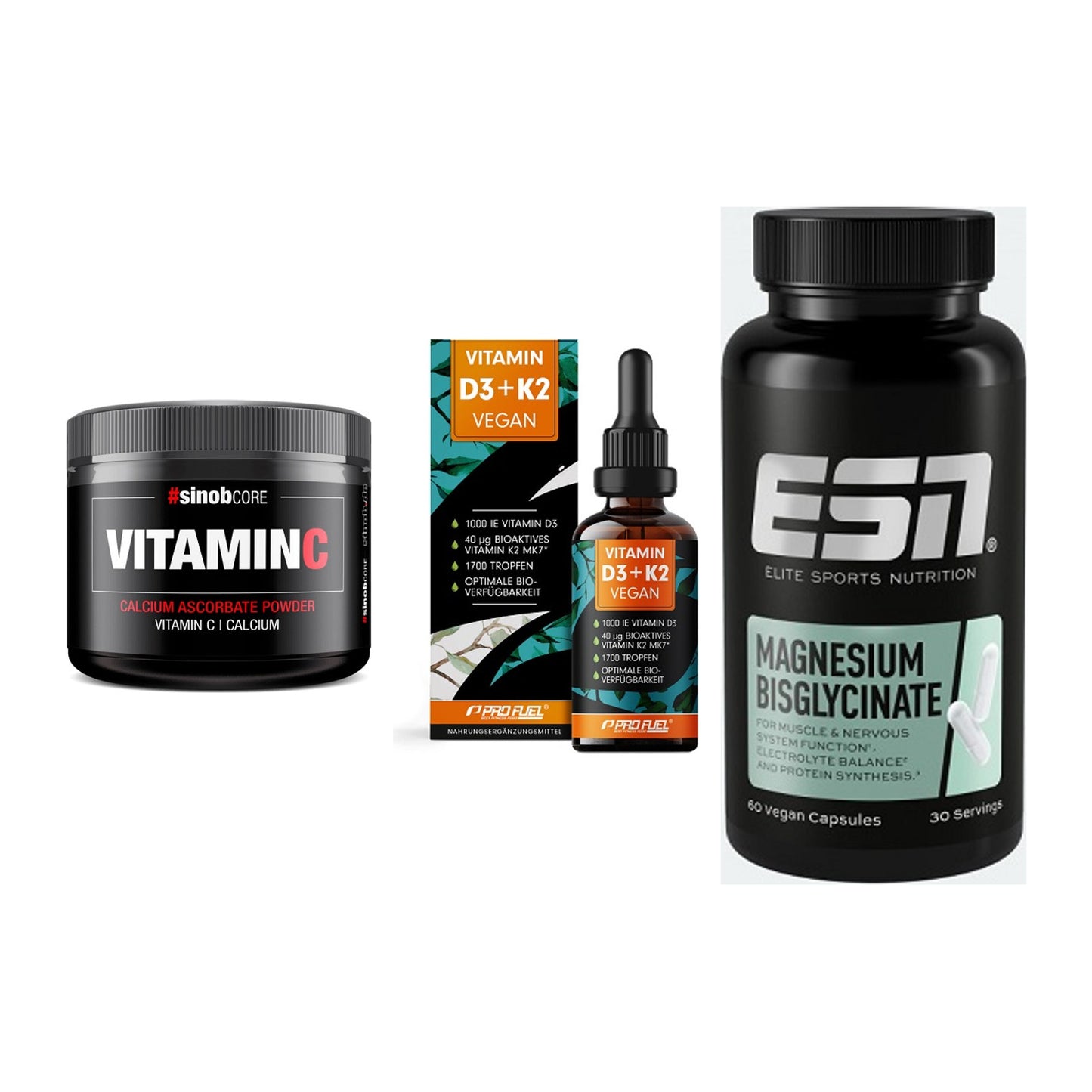Calcium, Vitamin D & Magnesium: Sinob Vitamin C Calcium + 2 weitere – alle enthaltenen Artikel