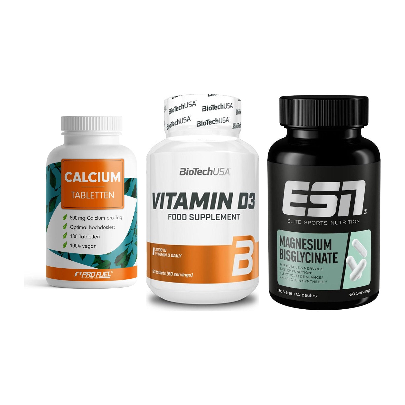 Calcium, Vitamin D & Magnesium: ProFuel Calcium + 2 weitere – alle enthaltenen Artikel