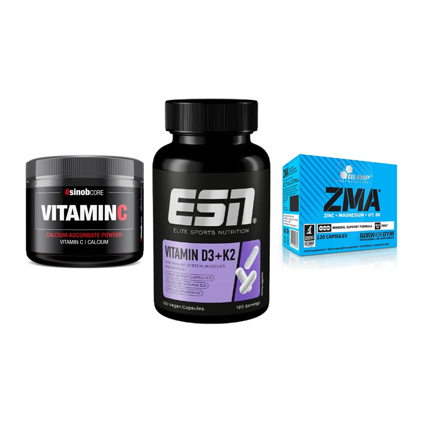 Calcium, Vitamin D & Magnesium: Sinob Vitamin C Calcium + 2 weitere – alle enthaltenen Artikel