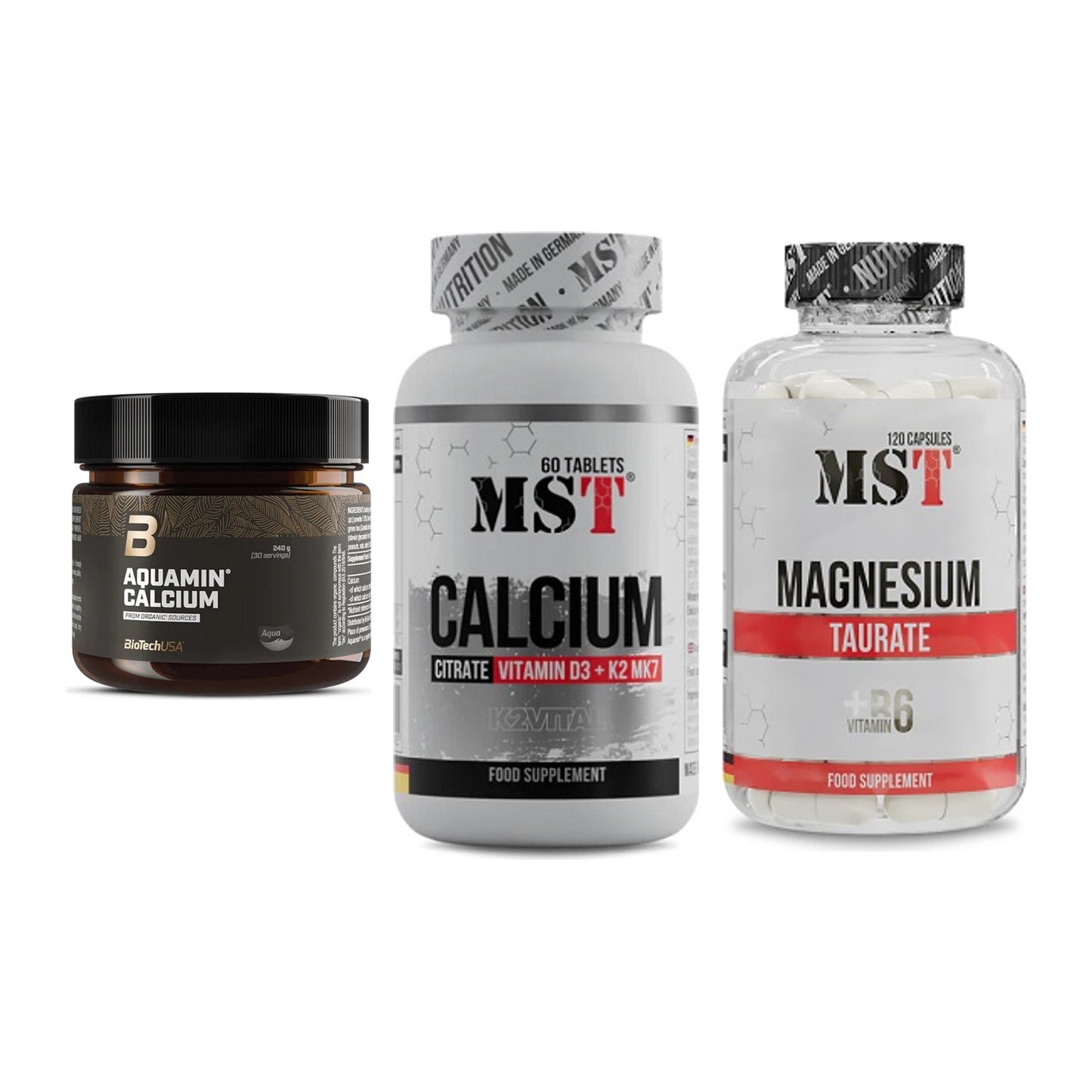 Calcium, Vitamin D & Magnesium: BioTech Aquamin Calcium + 2 weitere – alle enthaltenen Artikel
