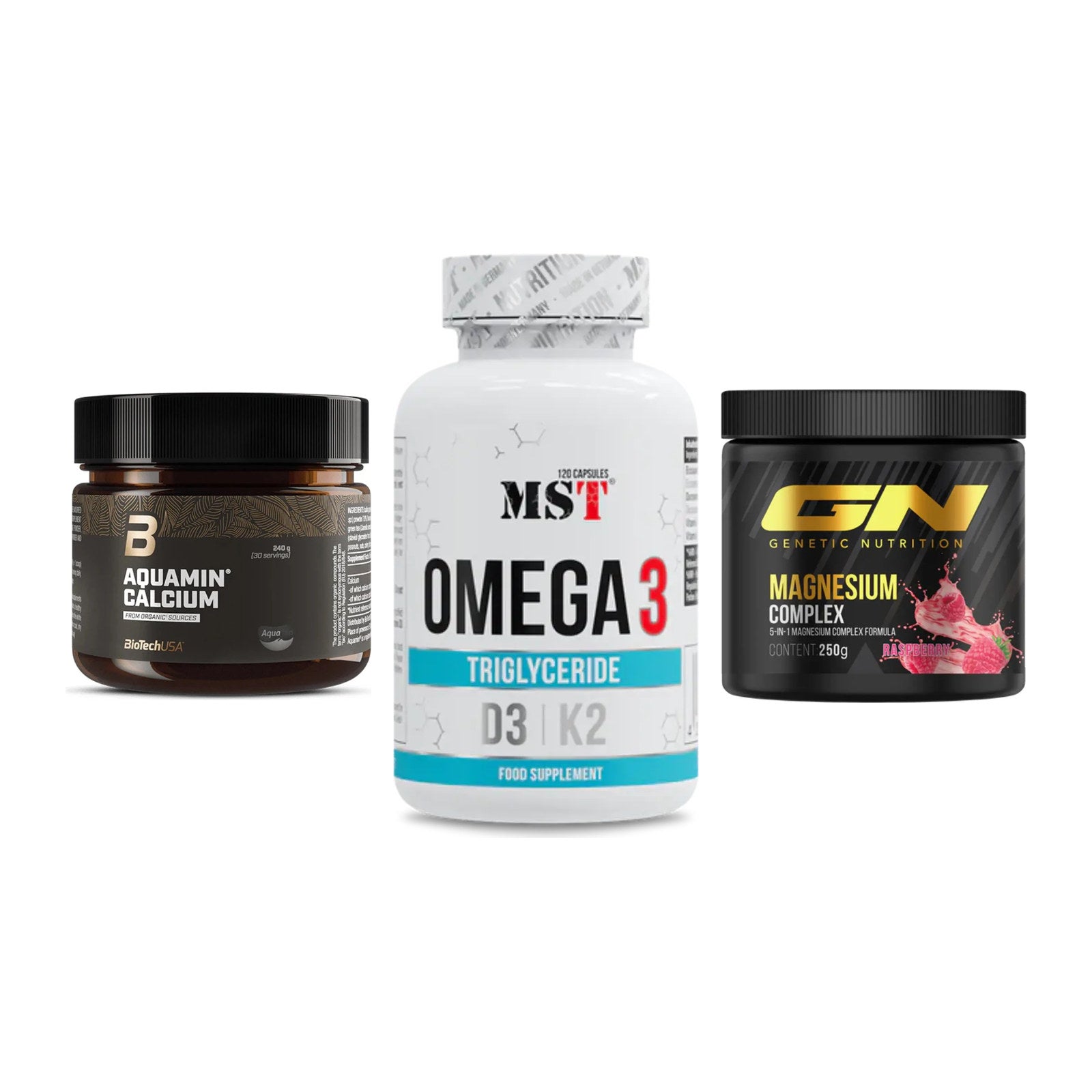 Calcium, Vitamin D & Magnesium: BioTech Aquamin Calcium + 2 weitere – alle enthaltenen Artikel