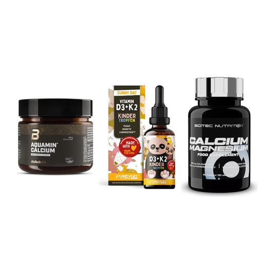 Calcium, Vitamin D & Magnesium: BioTech Aquamin Calcium + 2 weitere – alle enthaltenen Artikel