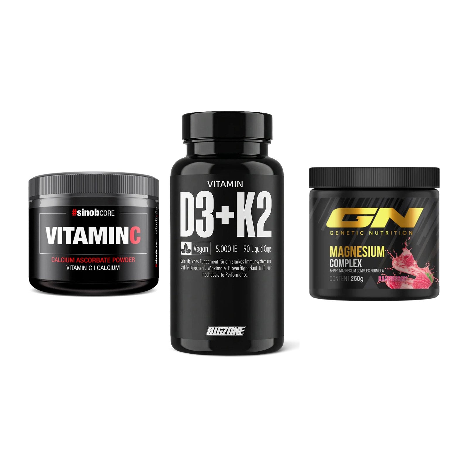 Calcium, Vitamin D & Magnesium: Sinob Vitamin C Calcium + 2 weitere – alle enthaltenen Artikel