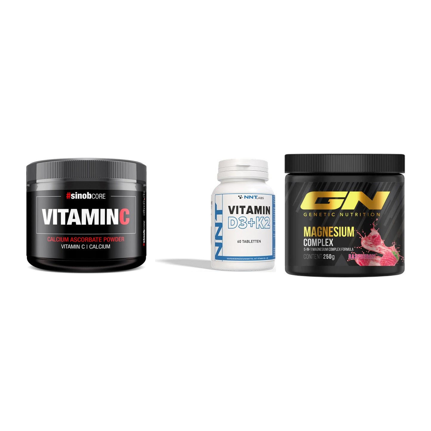 Calcium, Vitamin D & Magnesium: Sinob Vitamin C Calcium + 2 weitere – alle enthaltenen Artikel