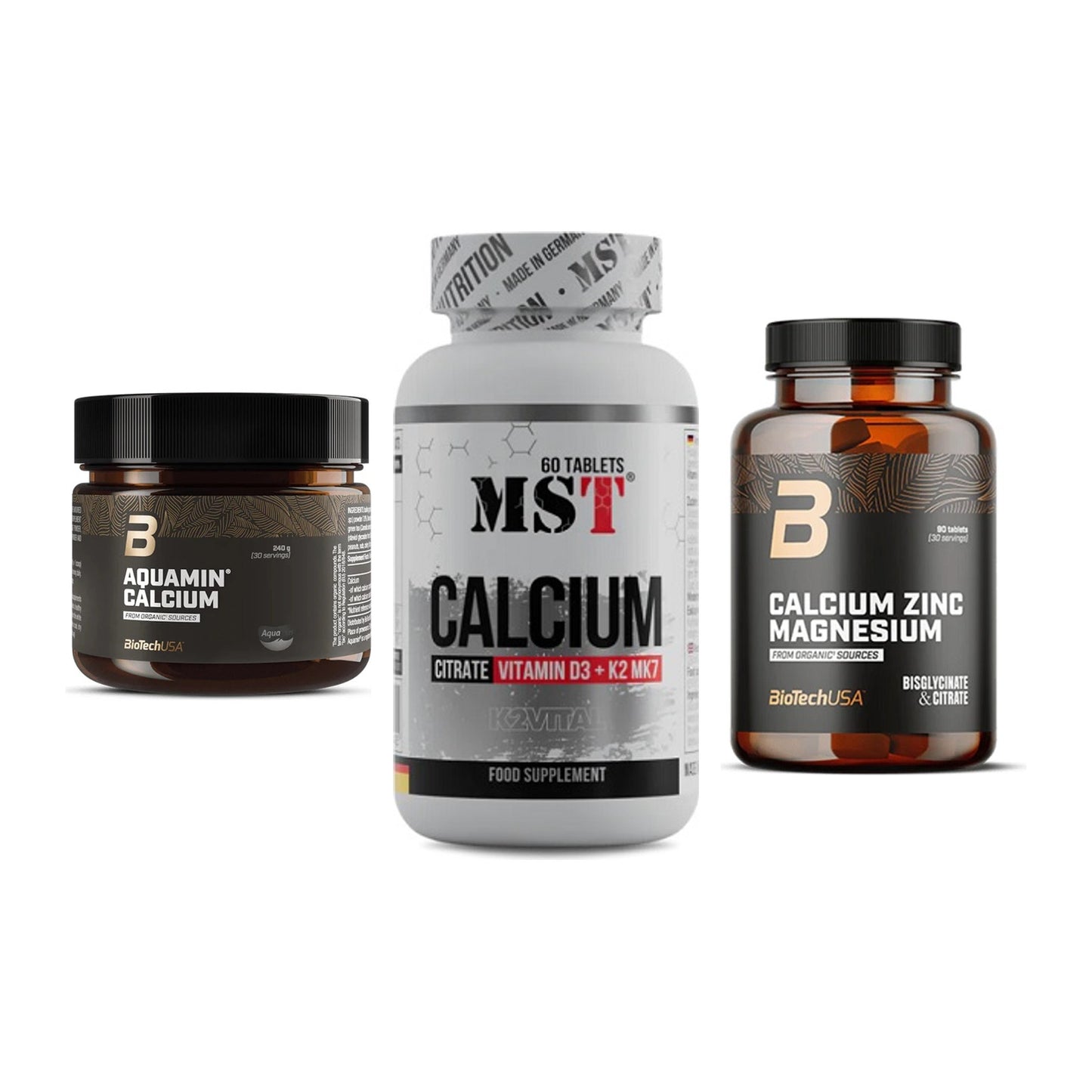 Calcium, Vitamin D & Magnesium: BioTech Aquamin Calcium + 2 weitere – alle enthaltenen Artikel