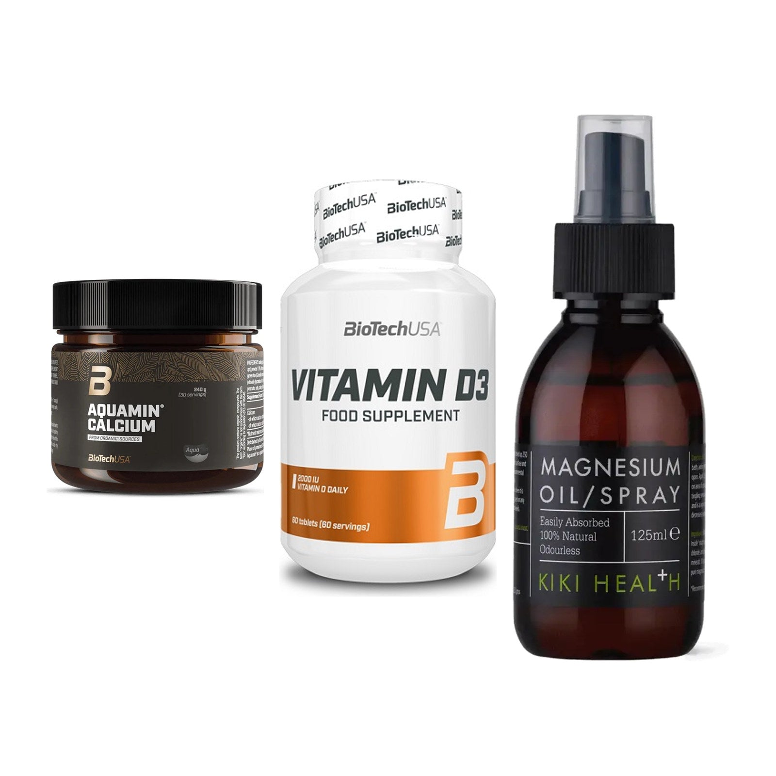 Calcium, Vitamin D & Magnesium: BioTech Aquamin Calcium + 2 weitere – alle enthaltenen Artikel